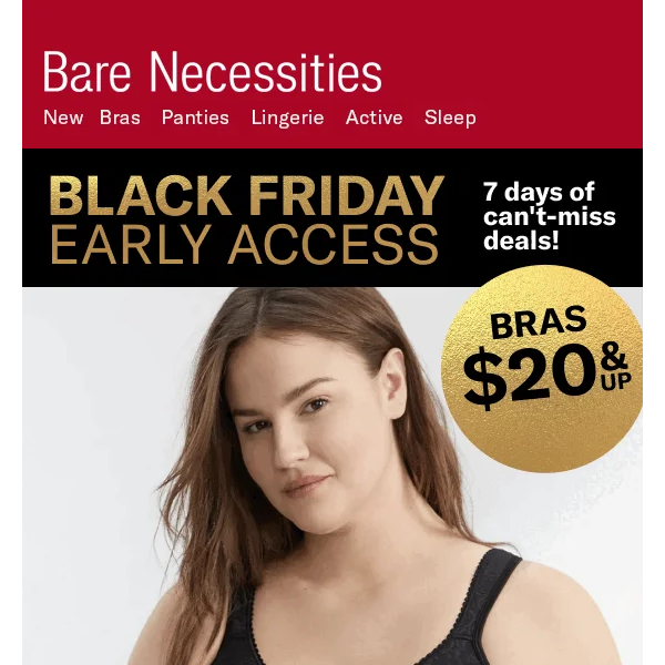Black Friday Doorbusters: Unbelievable Bra Deals From $20! - Bare