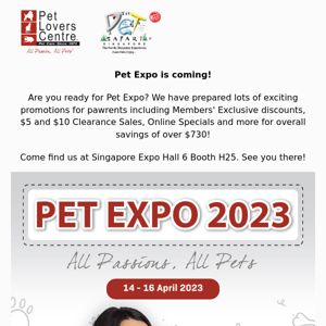 Savings Over $730 At Pet Expo 2023!