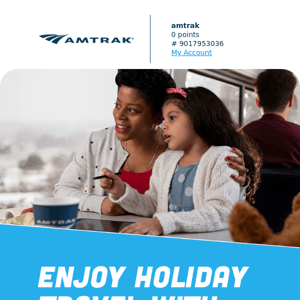 Better holiday travel starts with Amtrak