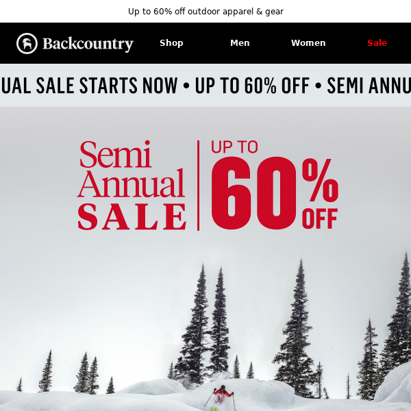 Semi Annual Sale is on NOW