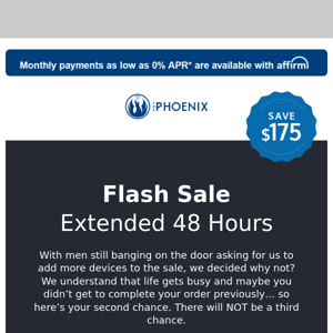 Extended - $175 Off