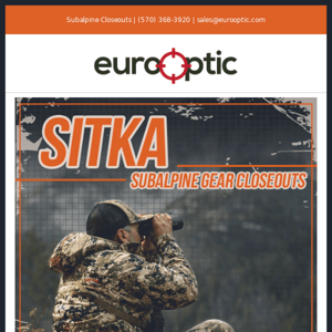 Sitka Subalpine Gear Closeouts!