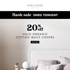 🙌 Flash Sale Ends Tonight 🙌 20% off NEW Halo & Maison Vintage Quilt Covers 🙌