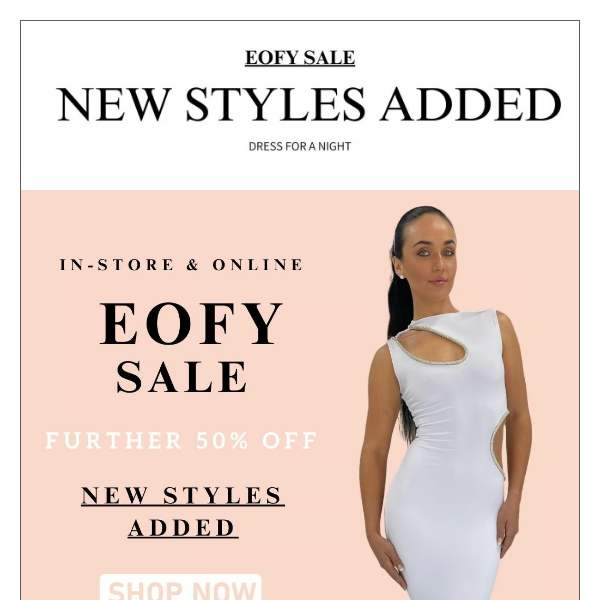 EOFY Sale - Further 50% Off