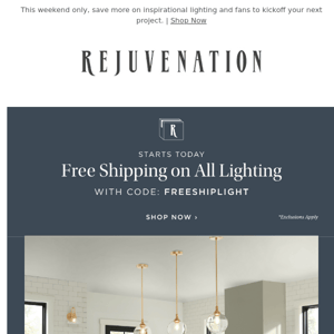 Starting today, all lighting ships free