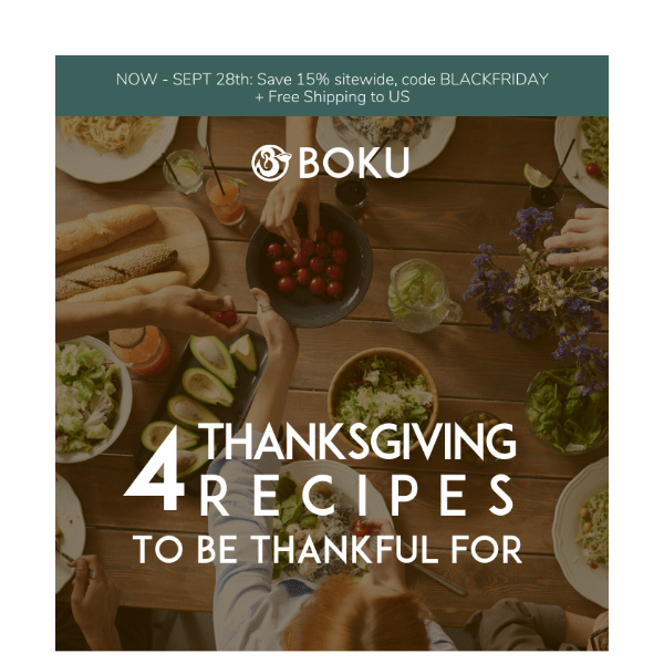 Scrumptious recipes to be thankful for