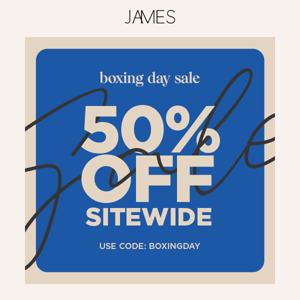 Sitewide SALE - 50% off starts now