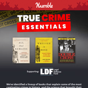 Get caught in the True Crime craze with this massive bundle 📚