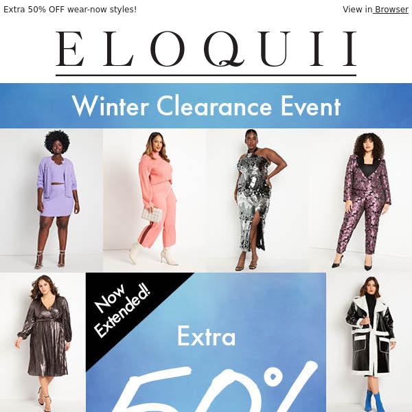 Winter Clearance Event EXTENDED