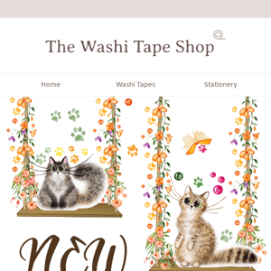 The Washi Tape Shop, it's all about cats this week.🐾