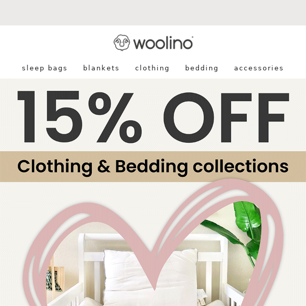 15% OFF 💕 Wool Clothing & Bedding!