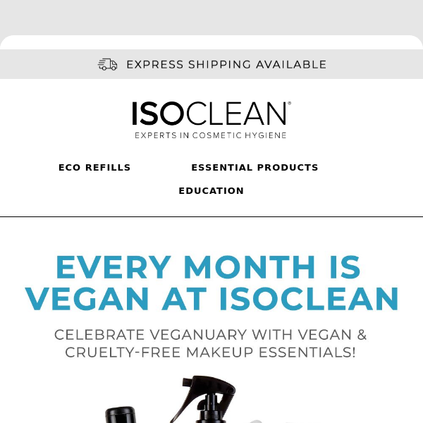 Every month is vegan at ISOCLEAN 🌱