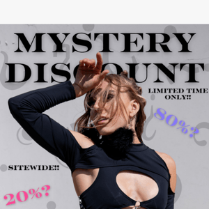 MYSTERY DISCOUNT SITEWIDE ‼️