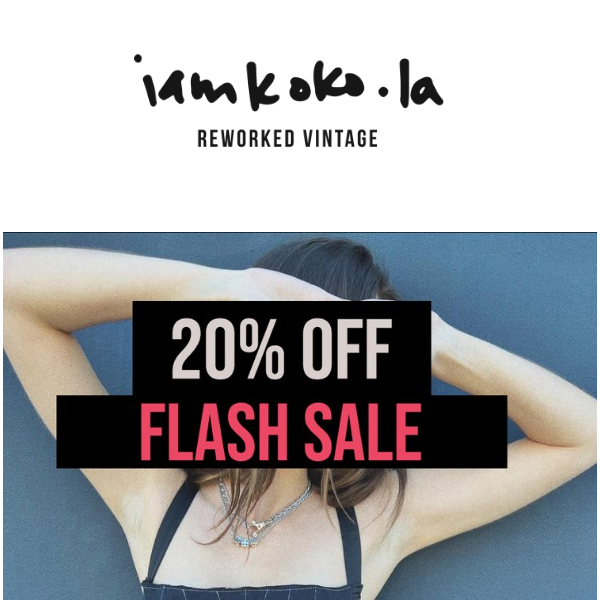 FLASH SALE!💥 20% TODAY ONLY!