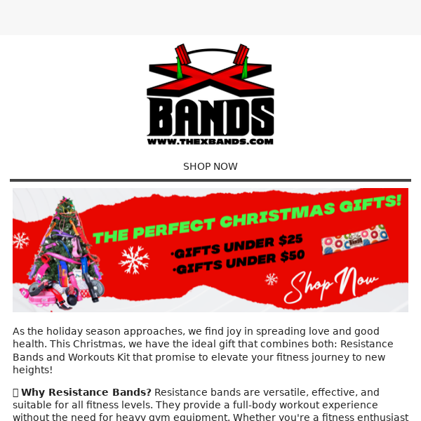 Give the Gift of Well-being with The X Bands🎄