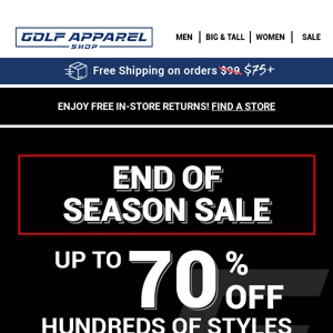 Your Style, Up to 70% Off