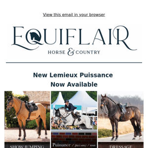 New Lemieux Puissance Range - Now Available