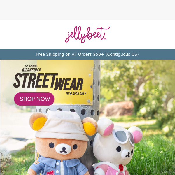 🎒✏️ The Perfect Back to School Rilakkuma Streetwear Series is NOW AVAILABLE!