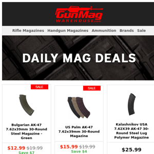 Magazine Deals Just For You | Bulgarian Green 7.62x39 Mag For $13