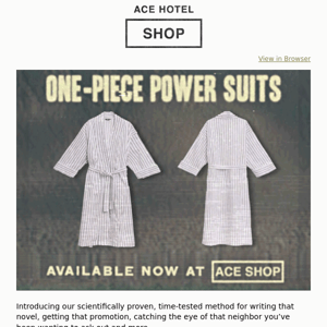 One-piece power suit