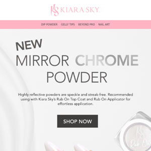 ✨NEW MIRROR CHROME POWDER! HIGHLY REFLECTIVE AND VERSATILE FOR ANY LOOK! 🎉