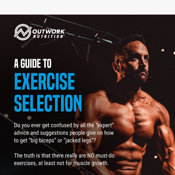 A guide to exercise selection 🏋️‍♀️