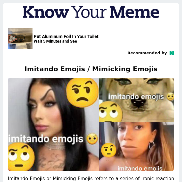 Imitando Emojis / Mimicking Emojis - Know Your Meme