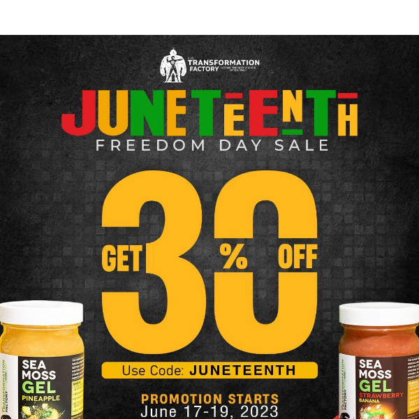 JUNETEENTH SALE NOW LIVE! 30% OFF SITEWIDE ❤️