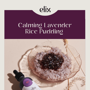 Calming Lavender Rice Pudding