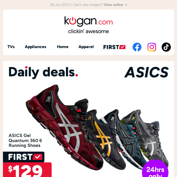 Daily deals: ASICS Gel Quantum 360 6 running shoes only $129 (Rising to $189.99)