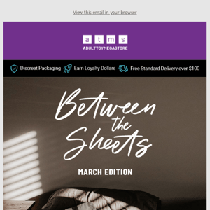 The latest Edition of Between the Sheets is here 💗