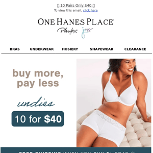 Buy More, Save More Undies!