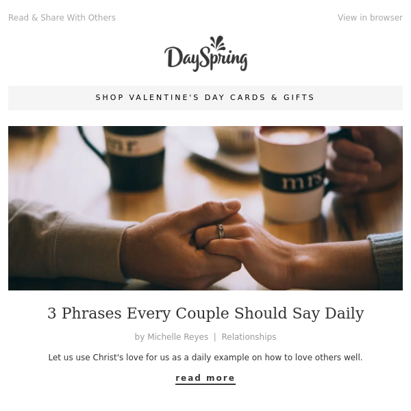 3 Phrases Every Couple Should Say Daily