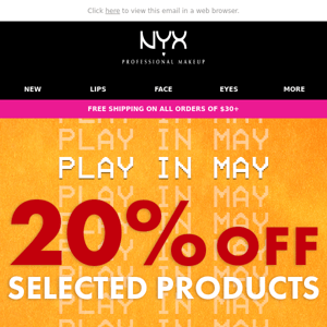 😮20% OFF Selected products STARTS NOW!