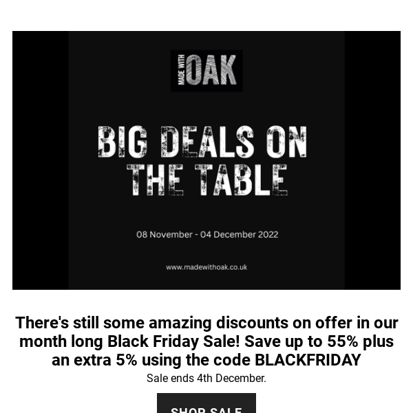 55% off in our HUGE Black Friday Sale 🚨