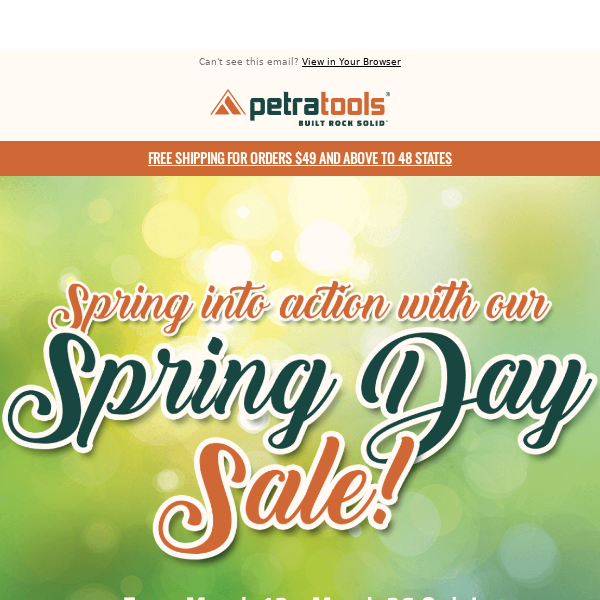 Discover Spring’s Bounty Petra Tools