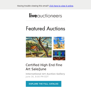 Latest Headlines + Auctions For You