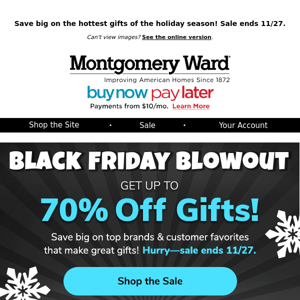 2 Days Left: Up to 70% Off at the Black Friday Blowout!