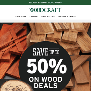Stock Up for Spring: March Wood Deals—Hurry, Limited Quantities Available!