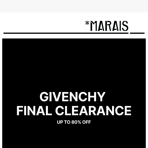 GIVENCHY FINAL CLEARANCE