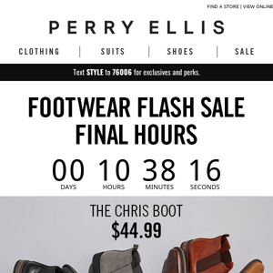 ⚡️ FINAL HOURS: The Footwear Flash Sale ⚡️