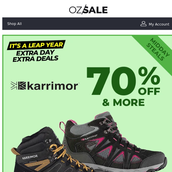 Minimum 70% OFF 🔥 Karrimor Boots Selling FAST!