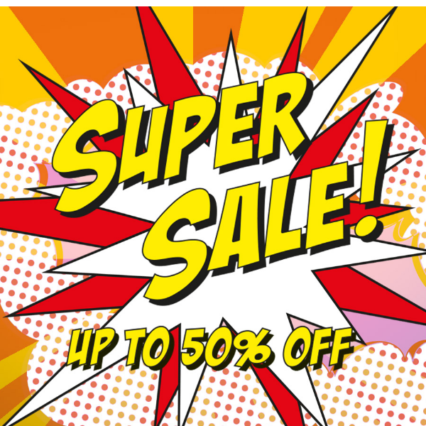 SUPER SALE - UP TO 50% OFF! 💥