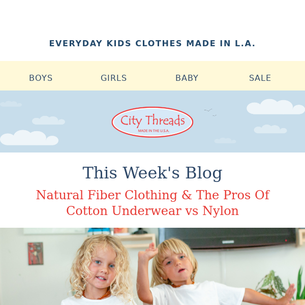 City Threads 👉Read Our New Blog About The Pros Of Natural Fiber Clothing & Underwear
