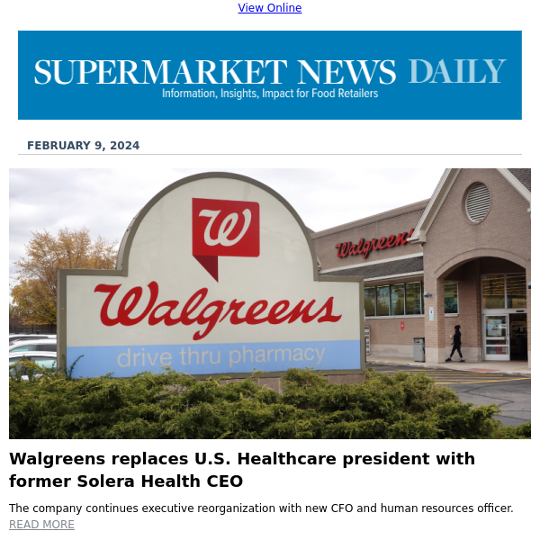 Walgreens replaces Healthcare president