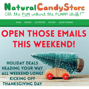 Check those emails this weekend for holiday deals 💲