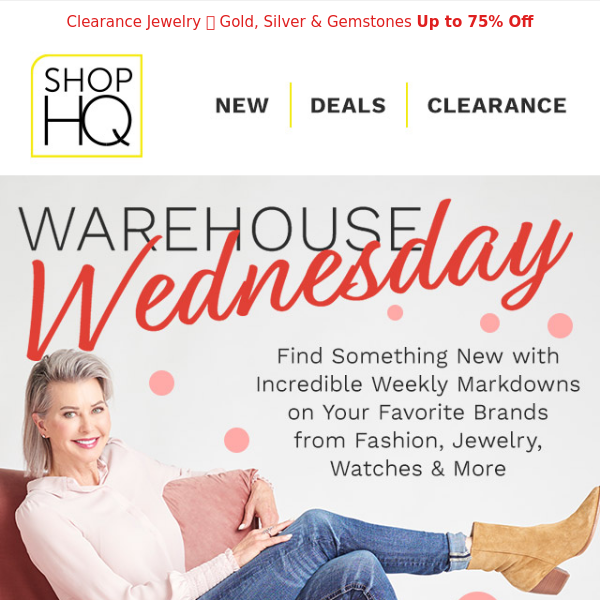 UP TO 80% OFF Warehouse Wednesday