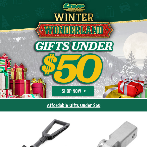 🎁 Get Festive with Gifts Under $50 & Take a Peek at Overlanding Specials – Act Fast, Offers Expire 12/18!