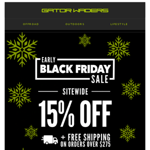 Shop early Black Friday deals!