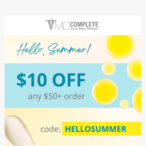 Save $10 on summer skincare 🏖️